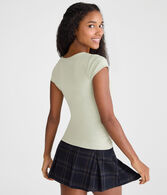 Buttery Soft Square-Neck Tee