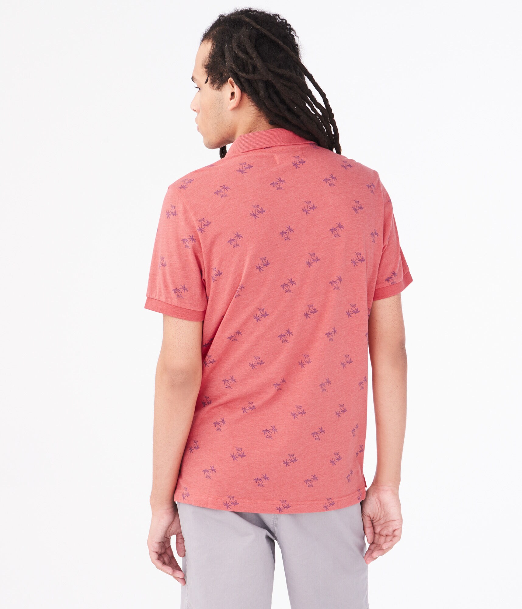 Palm Tree Jersey Polo
