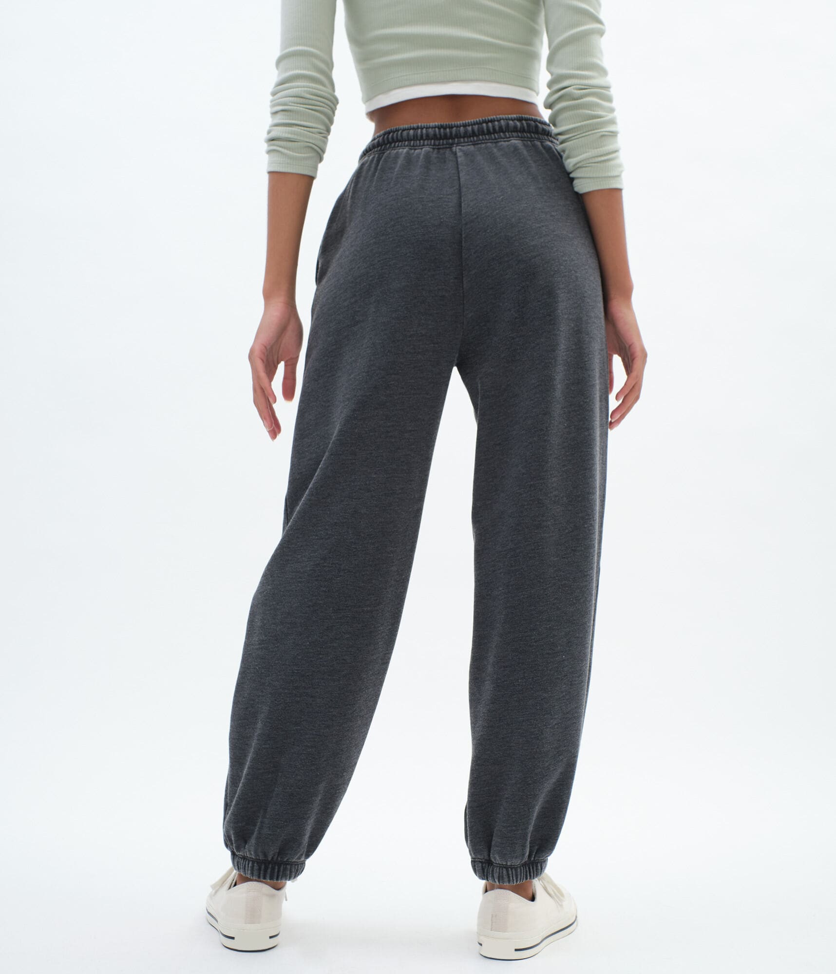 Baggy High-Waisted Cinched Sweatpants