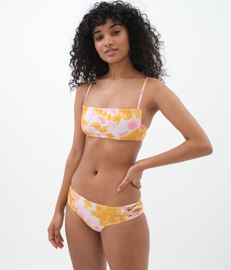 Tie-Dye Square-Neck Bikini Top Tie-Dye Square-Neck Bikini Top