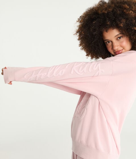 Hello Kitty | Aero Tonal Teddy Crew Sweatshirt Hello Kitty | Aero Tonal Teddy Crew Sweatshirt