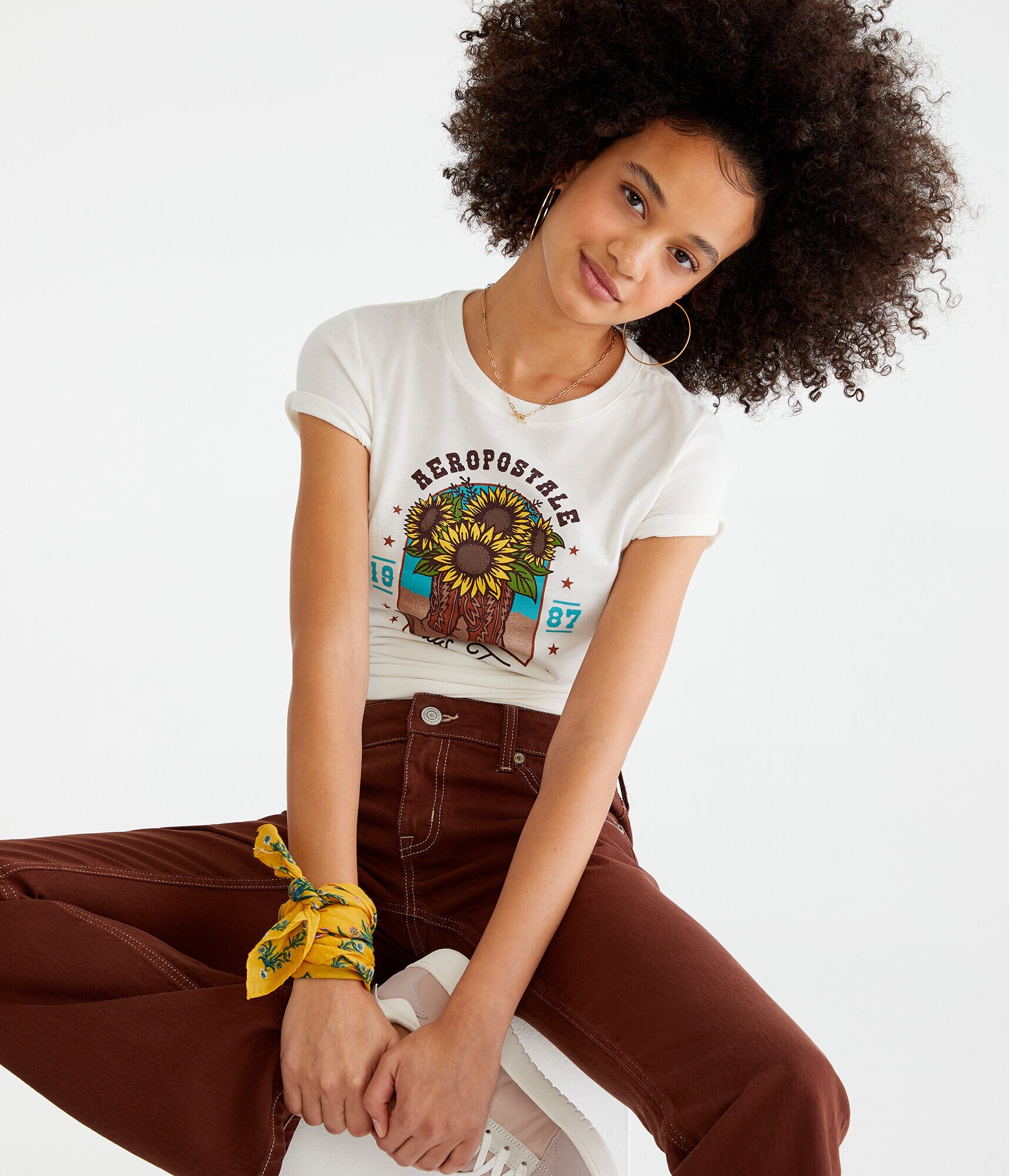 Dallas Texas Sunflower Boots Graphic Tee