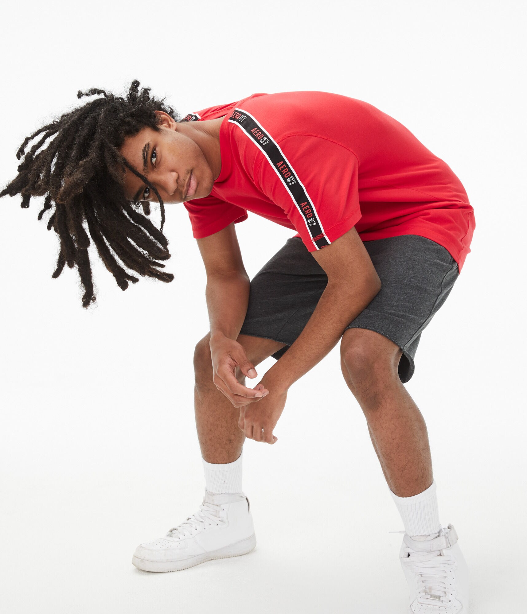 Aero87 Stripe Stretch Graphic Tee