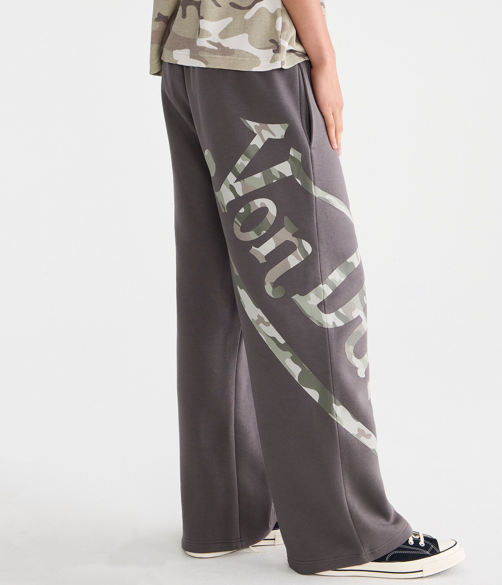 Von Dutch Camo Skull Bootcut Sweatpants
