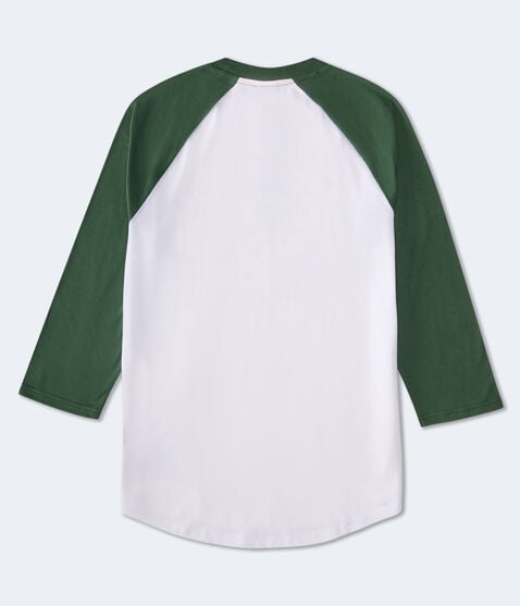 3/4 Sleeve Green Bay Packers Relaxed Raglan Tee 3/4 Sleeve Green Bay Packers Relaxed Raglan Tee