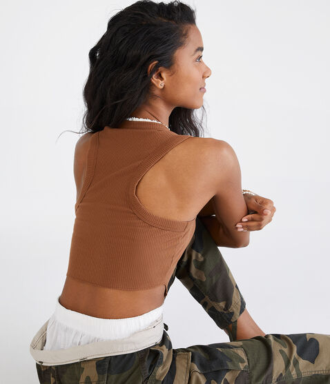 Cropped High-Neck Tank Cropped High-Neck Tank