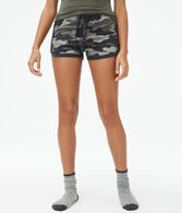 Camo Polyfleece Sleep Shorts