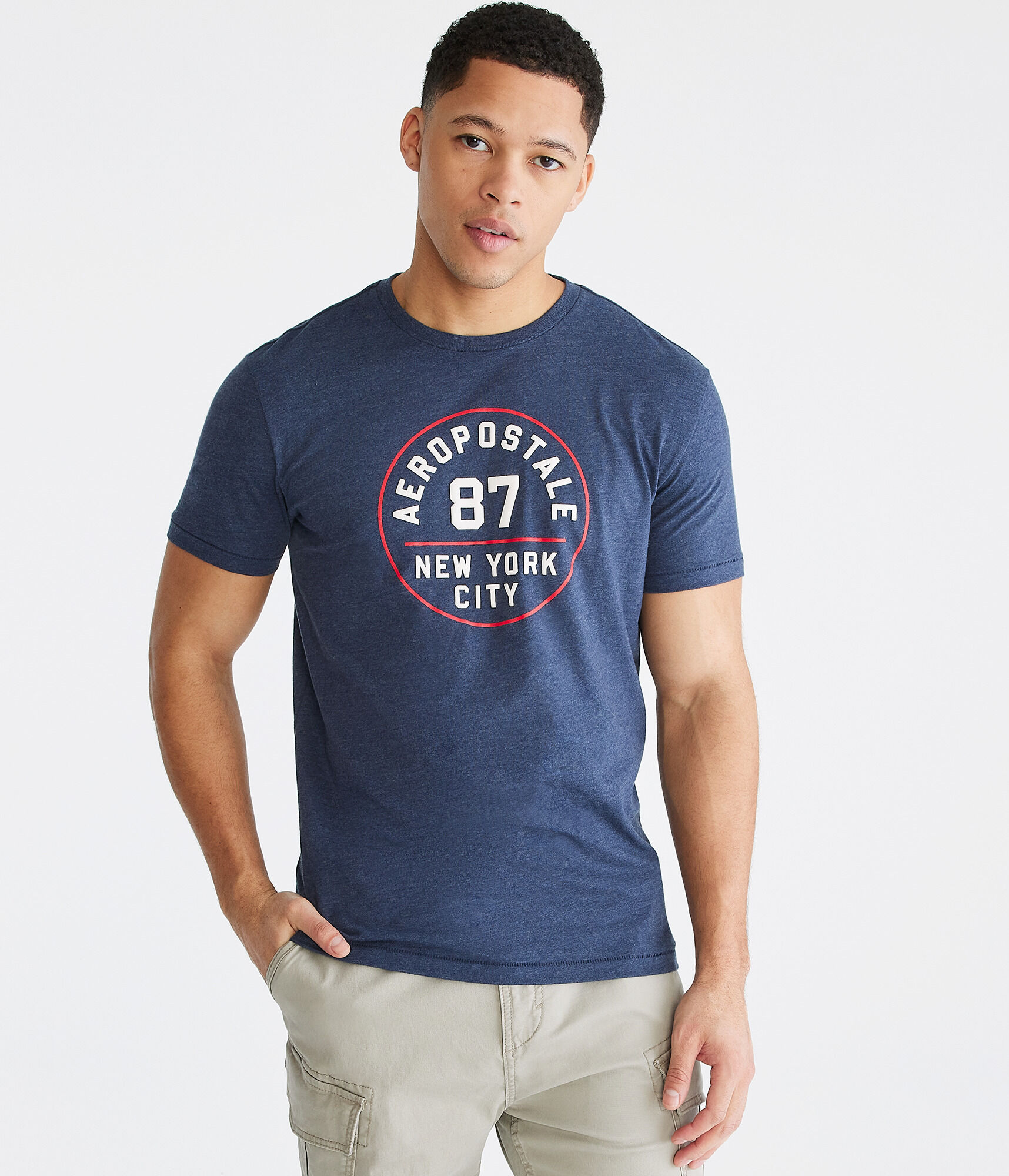 Aeropostale 87 Circle Graphic Tee