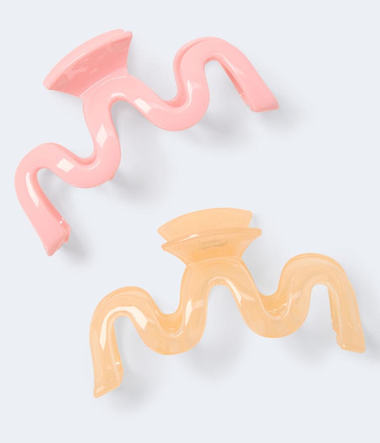Wavy Claw Hair Clip 2-Pack