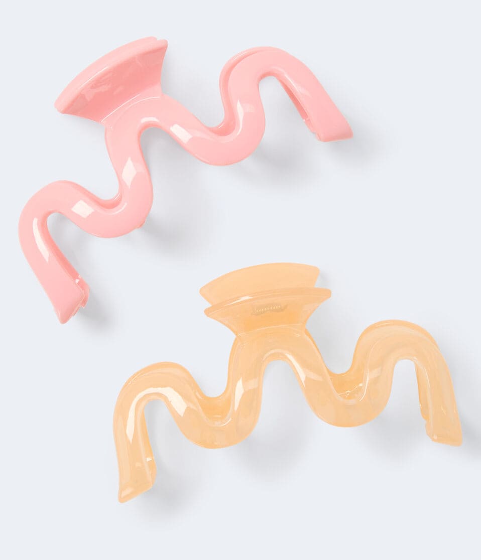 Wavy Claw Hair Clip 2-Pack
