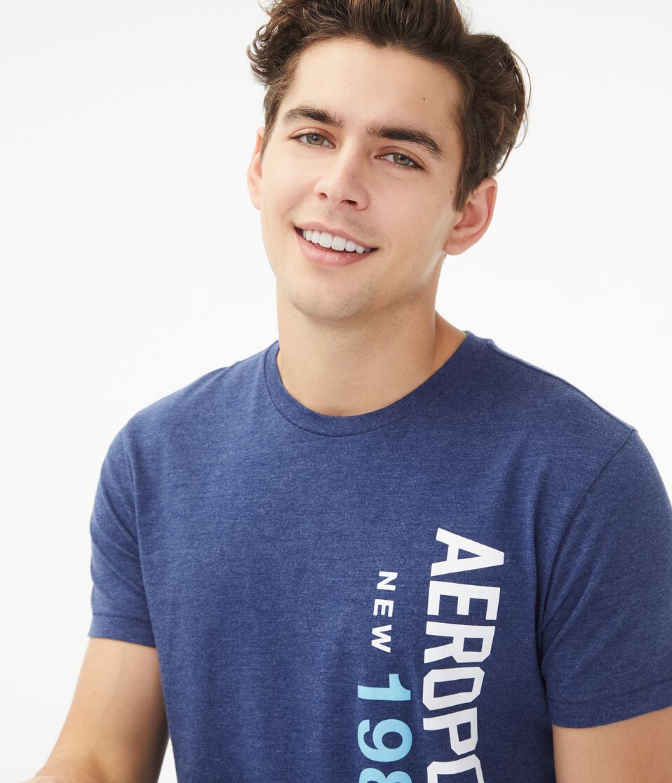 Vertical Aeropostale 1987 Logo Graphic Tee