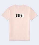 Aero 1987 Split Box Logo Appliqué Graphic Tee