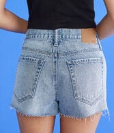 Mickey & Friends | Aero High-Rise Mickey Mouse & Minnie Mouse Denim Shorty Shorts