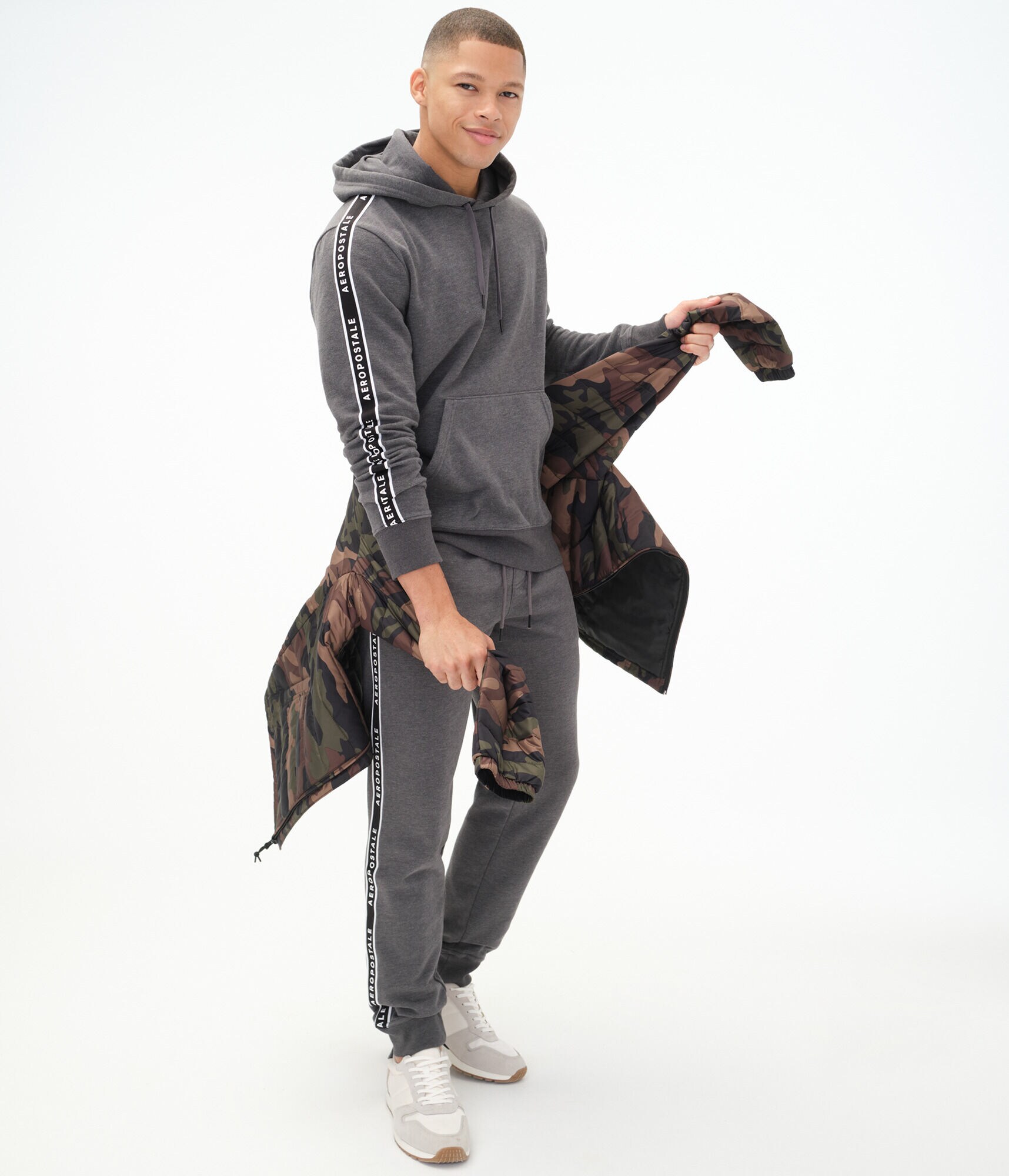 Heritage Logo Tape Pullover Hoodie