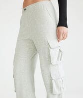 High-Rise Bungee Cargo Sweatpants