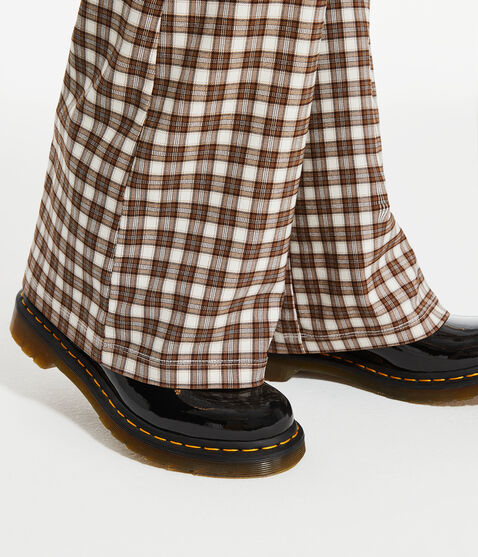 Plaid High-Rise Flare Pants Plaid High-Rise Flare Pants
