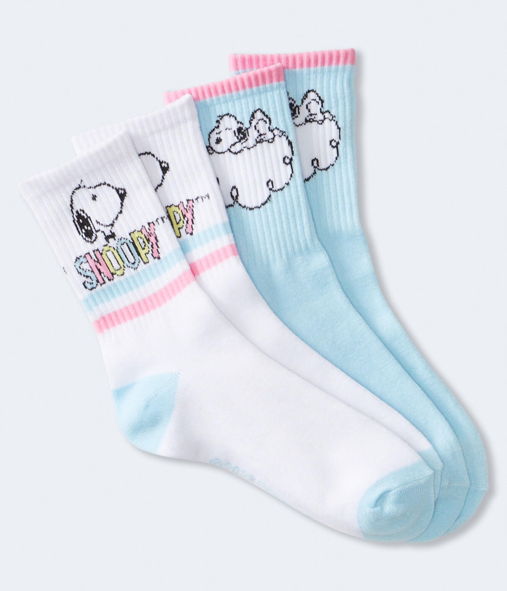 Pastel Snoopy Crew Sock 2-Pack