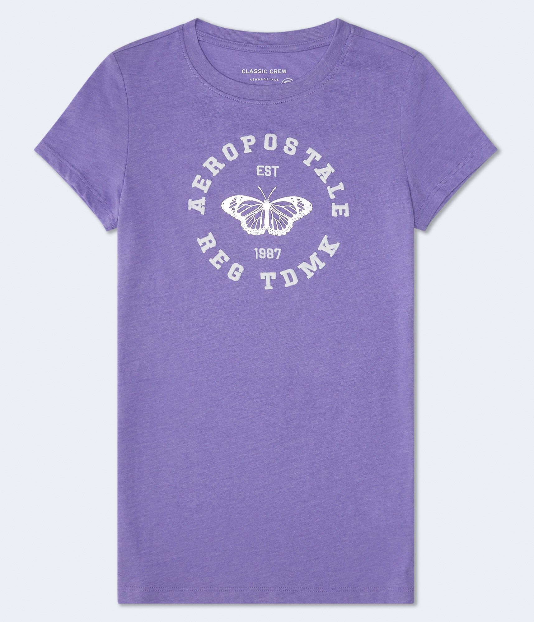Aeropostale Butterfly Foil Graphic Tee