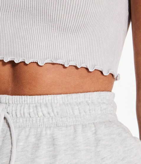 Acid Wash Seamless Square-Neck Cropped Tank Acid Wash Seamless Square-Neck Cropped Tank