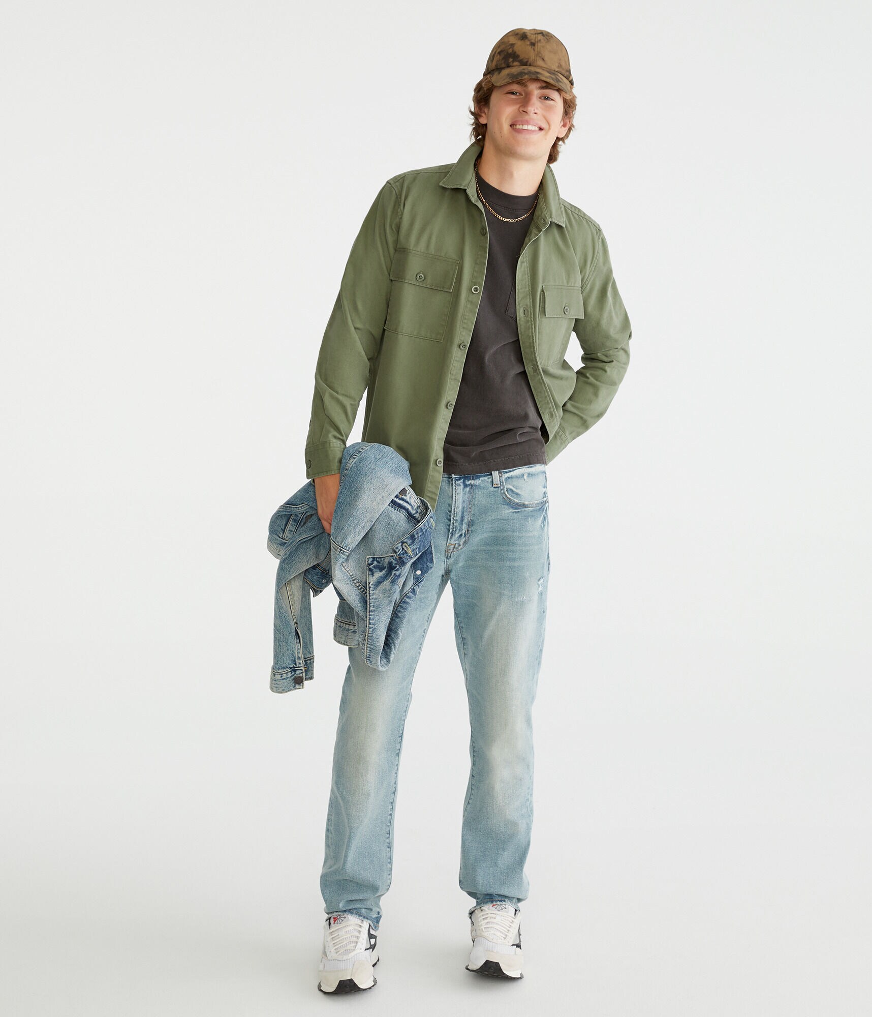 Long Sleeve Solid Twill Shirt