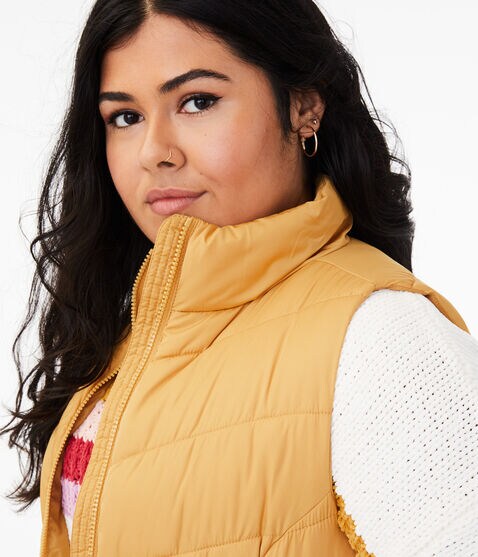 Chevron Quilted Puffer Vest Chevron Quilted Puffer Vest