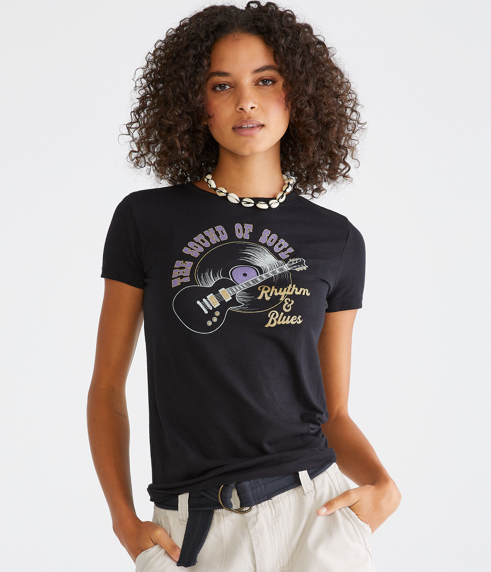 Sound Of Soul Glitter Graphic Tee