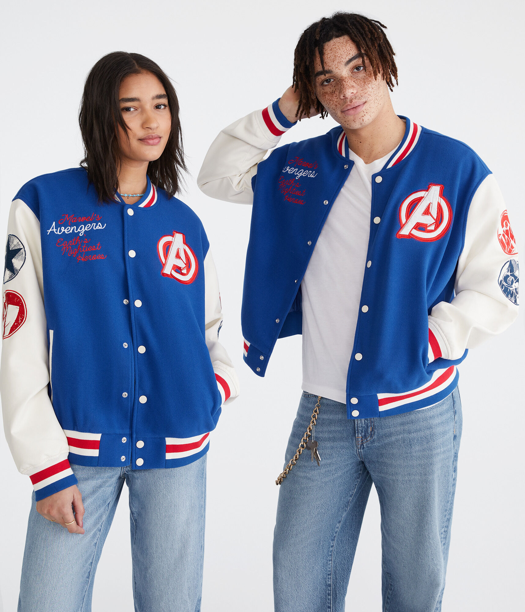 Marvel | Aero The Avengers Varsity Bomber Jacket