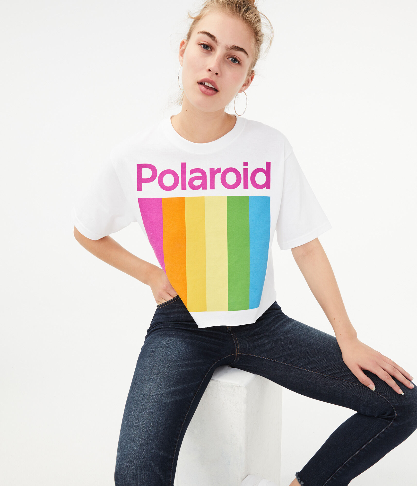 Polaroid Crop Graphic Tee