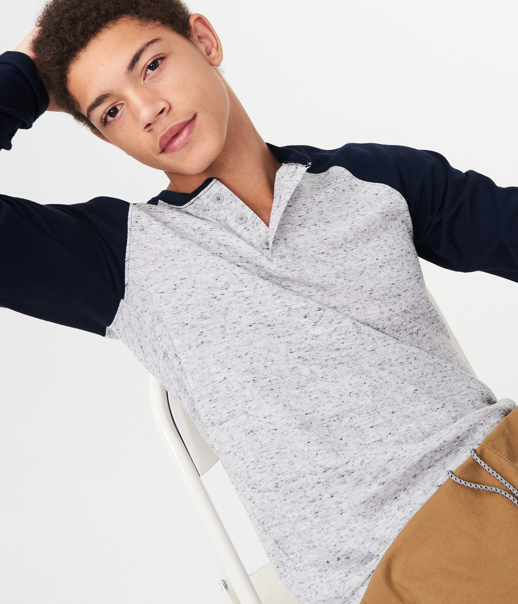 Long Sleeve Thermal Henley