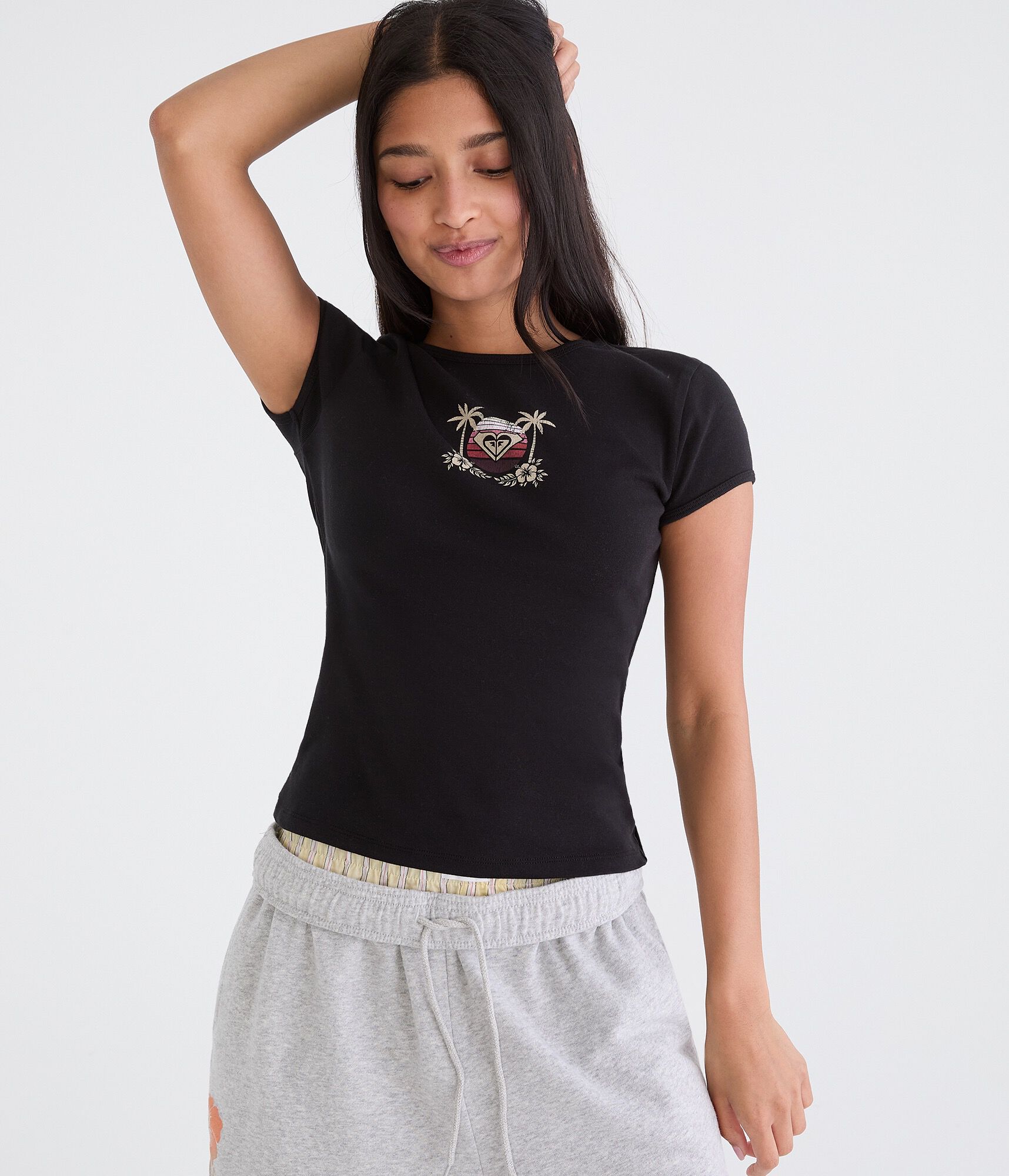 Roxy Logo Graphic Baby Tee