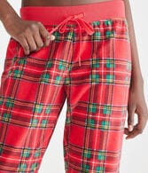 Plaid Polyfleece Sleep Joggers