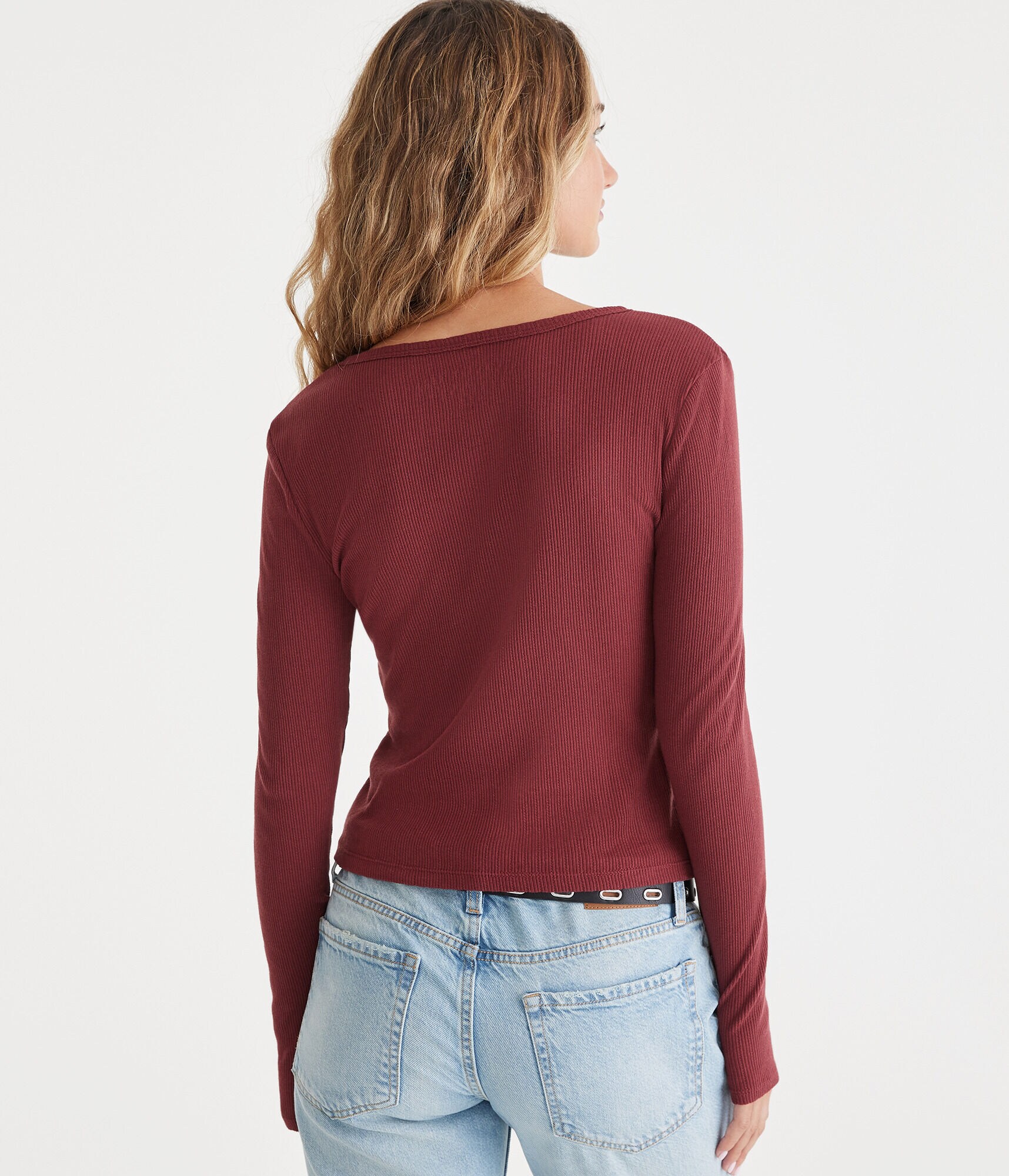 Long Sleeve Seriously Soft Ribbed Shrunken Tee