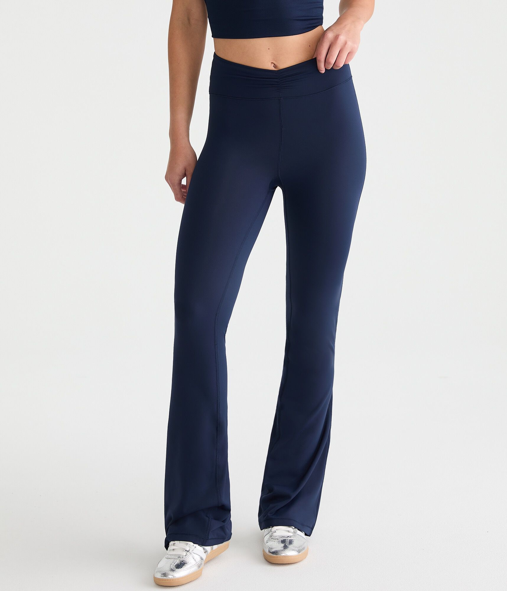 Buttery Soft High-Rise Cinch Flare Leggings