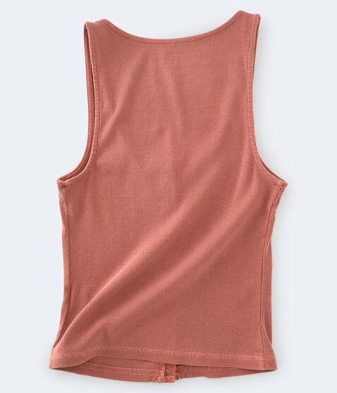 Ribbed Snap-Front Tank