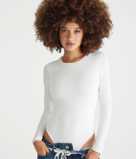 Long Sleeve Seriously Soft Smooth Crew Bodysuit