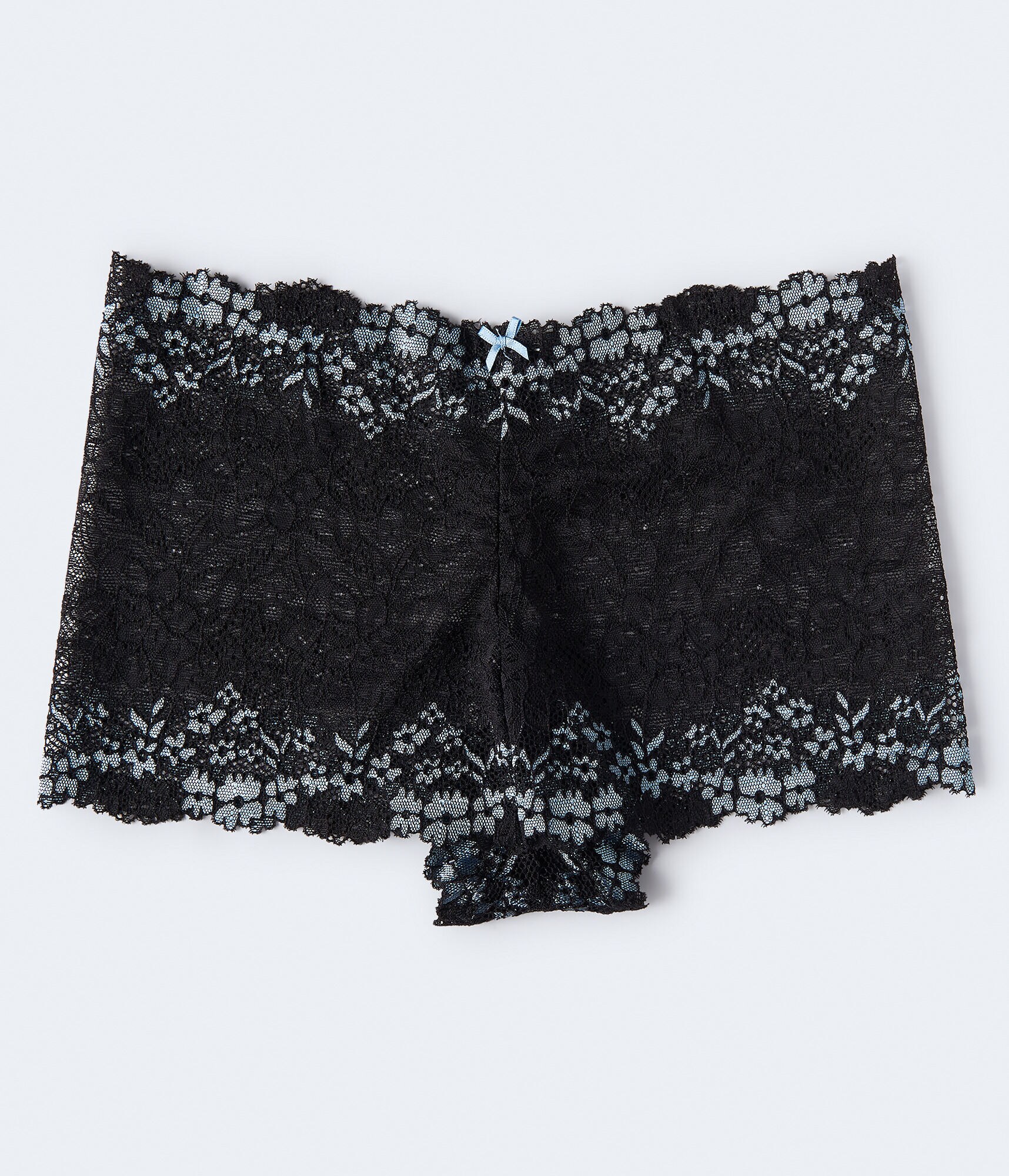 Cross-Dyed Lace Boyshort