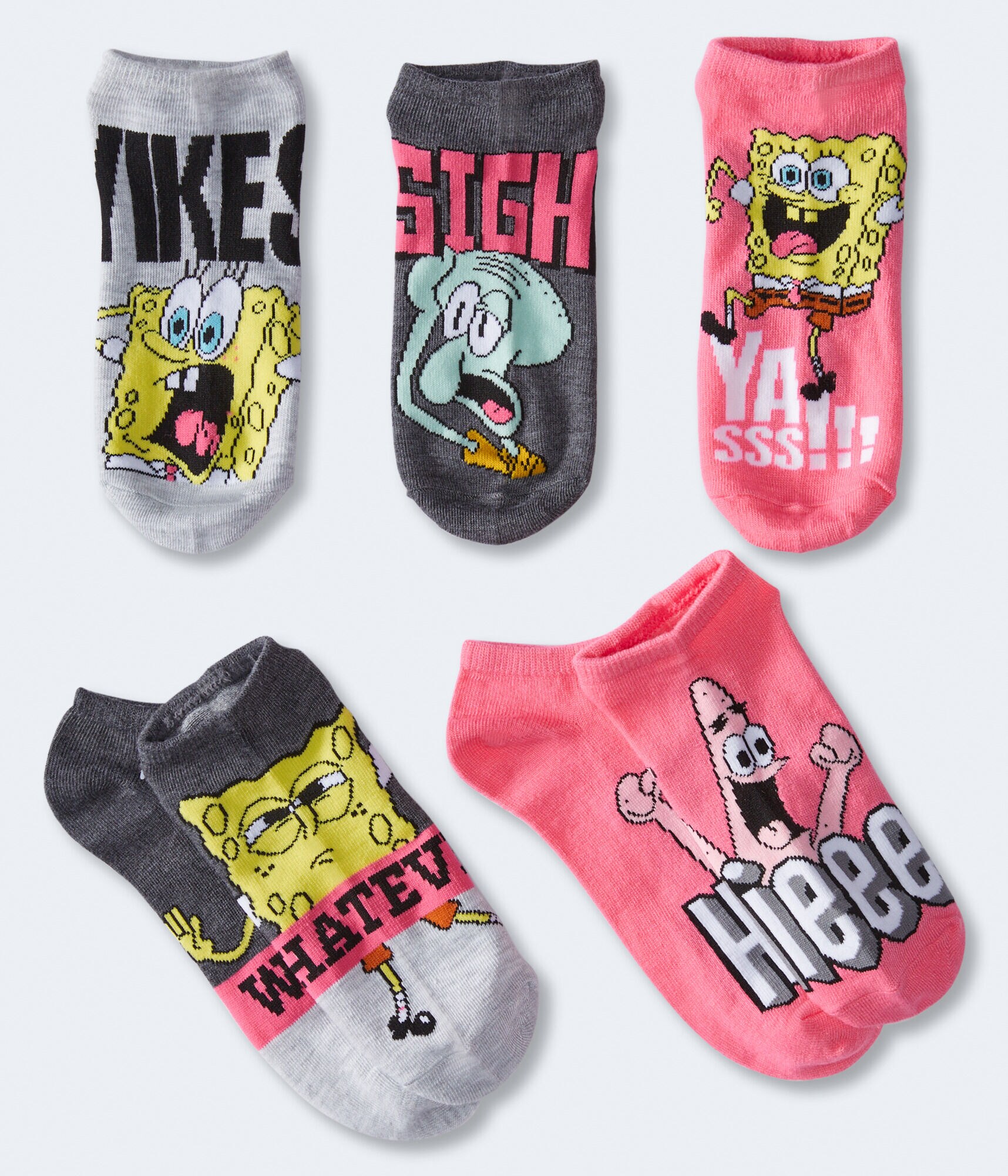 SpongeBob SquarePants Ankle Sock 5-Pack***