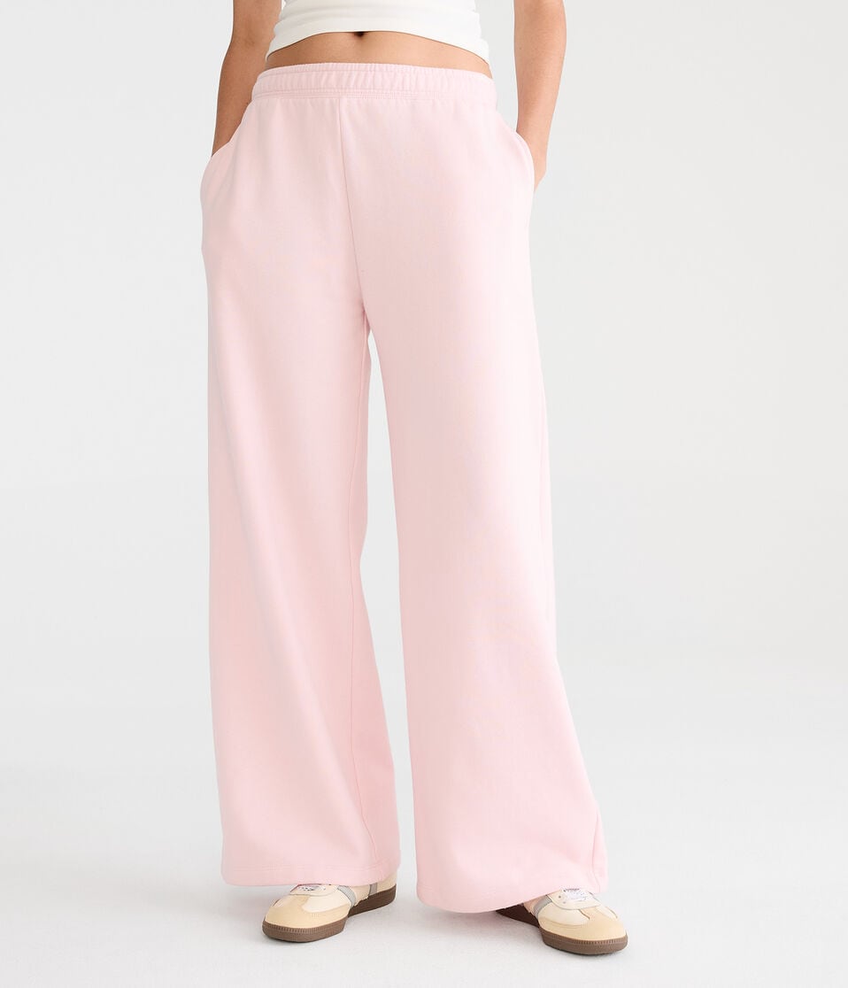 Cloud Soft Mid-Rise Wide Leg Sweatpants