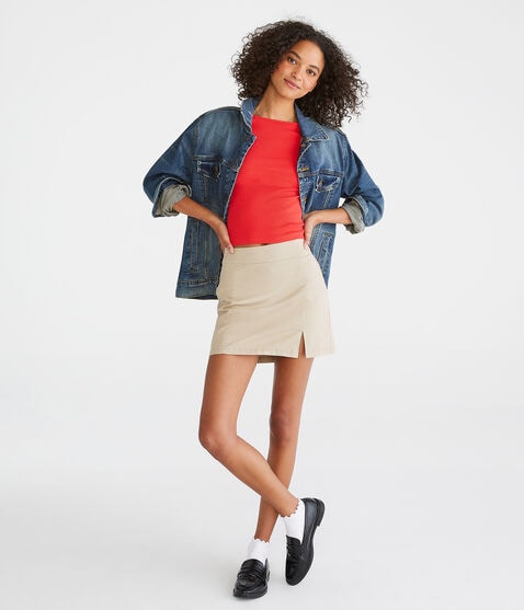 High-Waisted 15" Uniform Skirt High-Waisted 15" Uniform Skirt