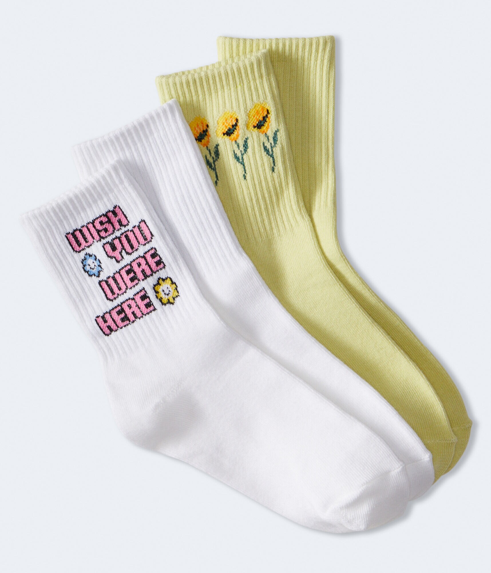Wish You Were Here Crew Socks