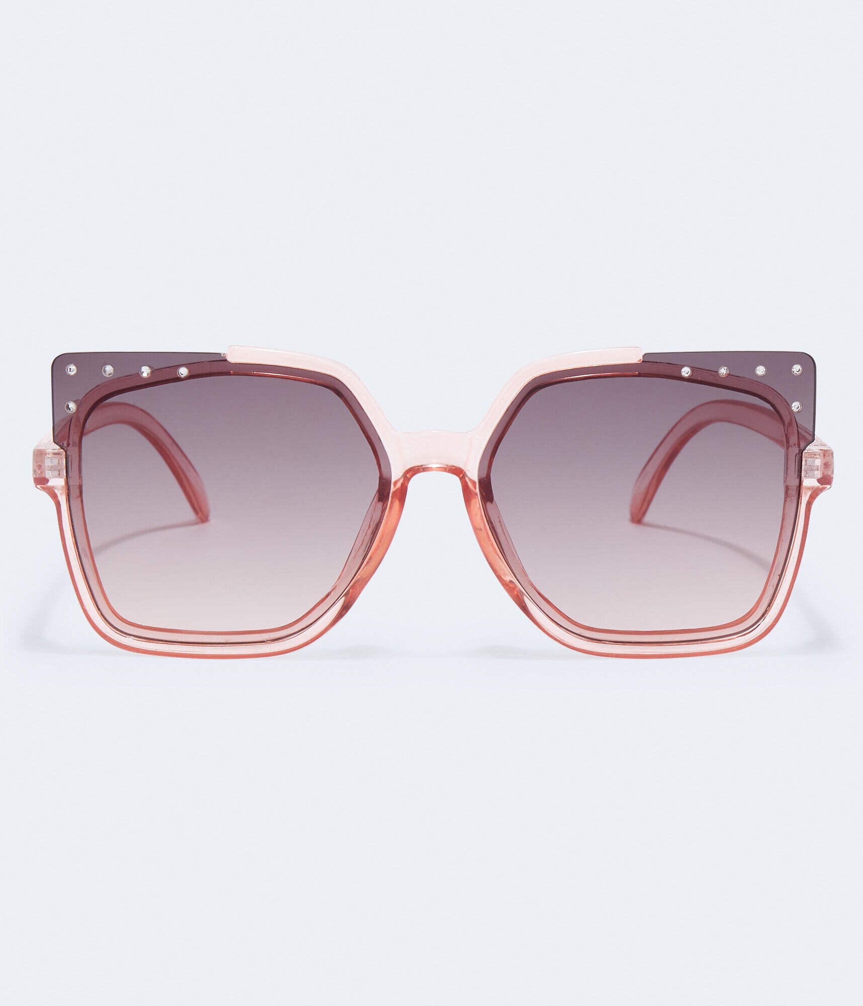 Rhinestone Oversized Square Sunglasses