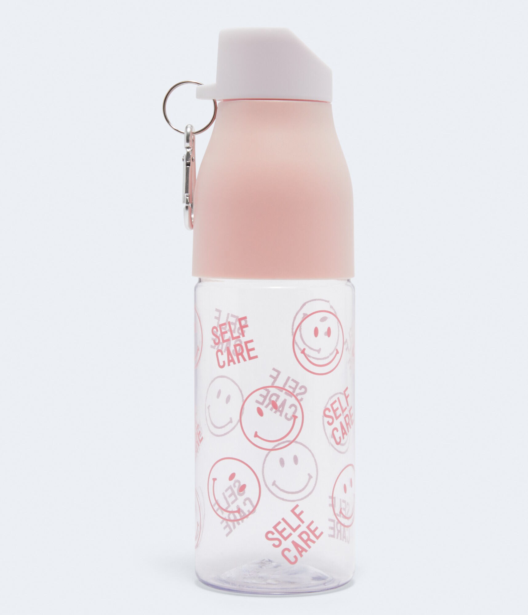 Smiley Face Self Care Water Bottle