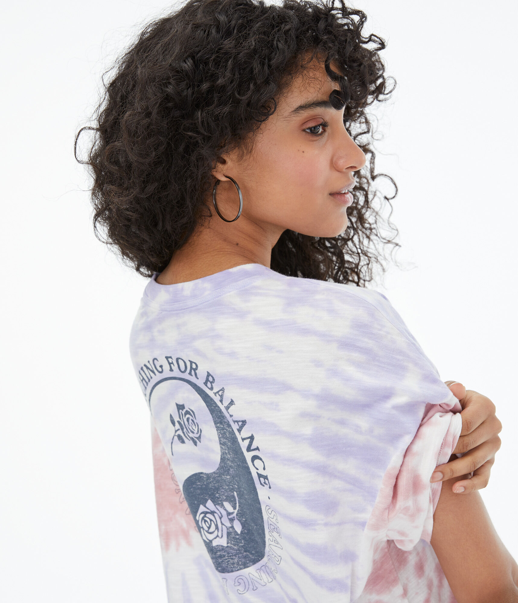 Yin Yang Tie-Dye Boyfriend Graphic Tee
