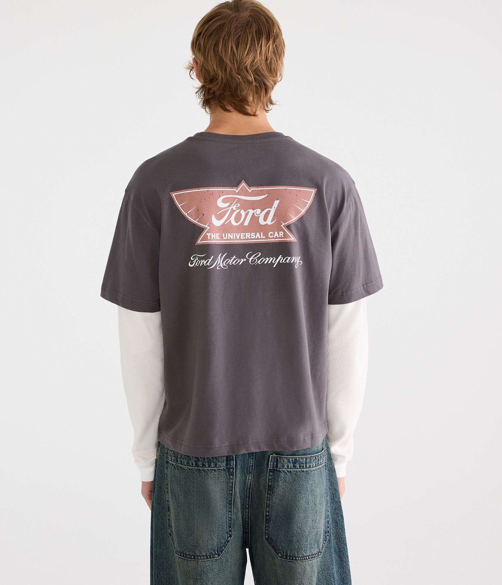 Long Sleeve Ford Motor Company Boxy 2Fer Tee