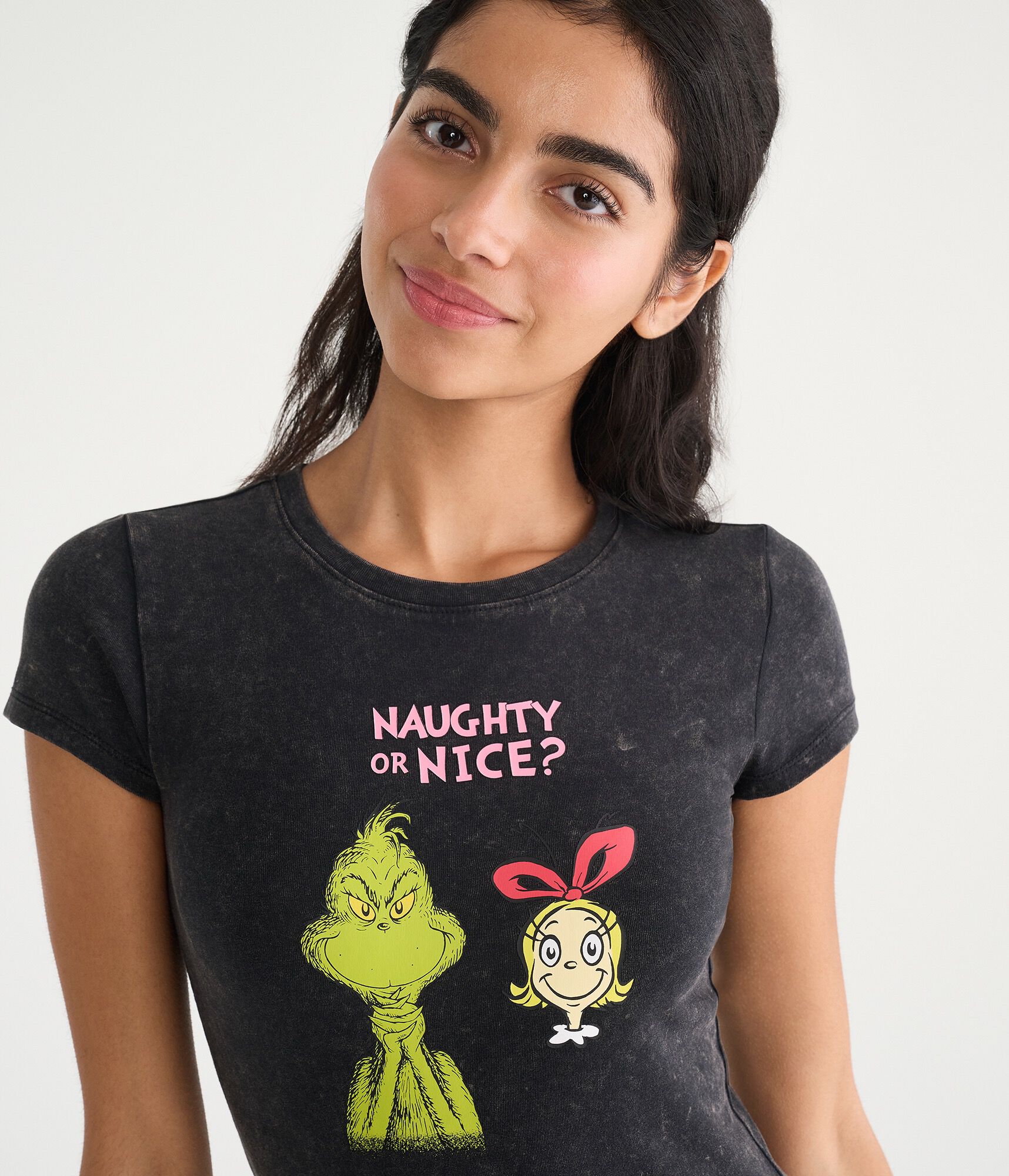 The Grinch Naughty Or Nice Graphic Baby Tee