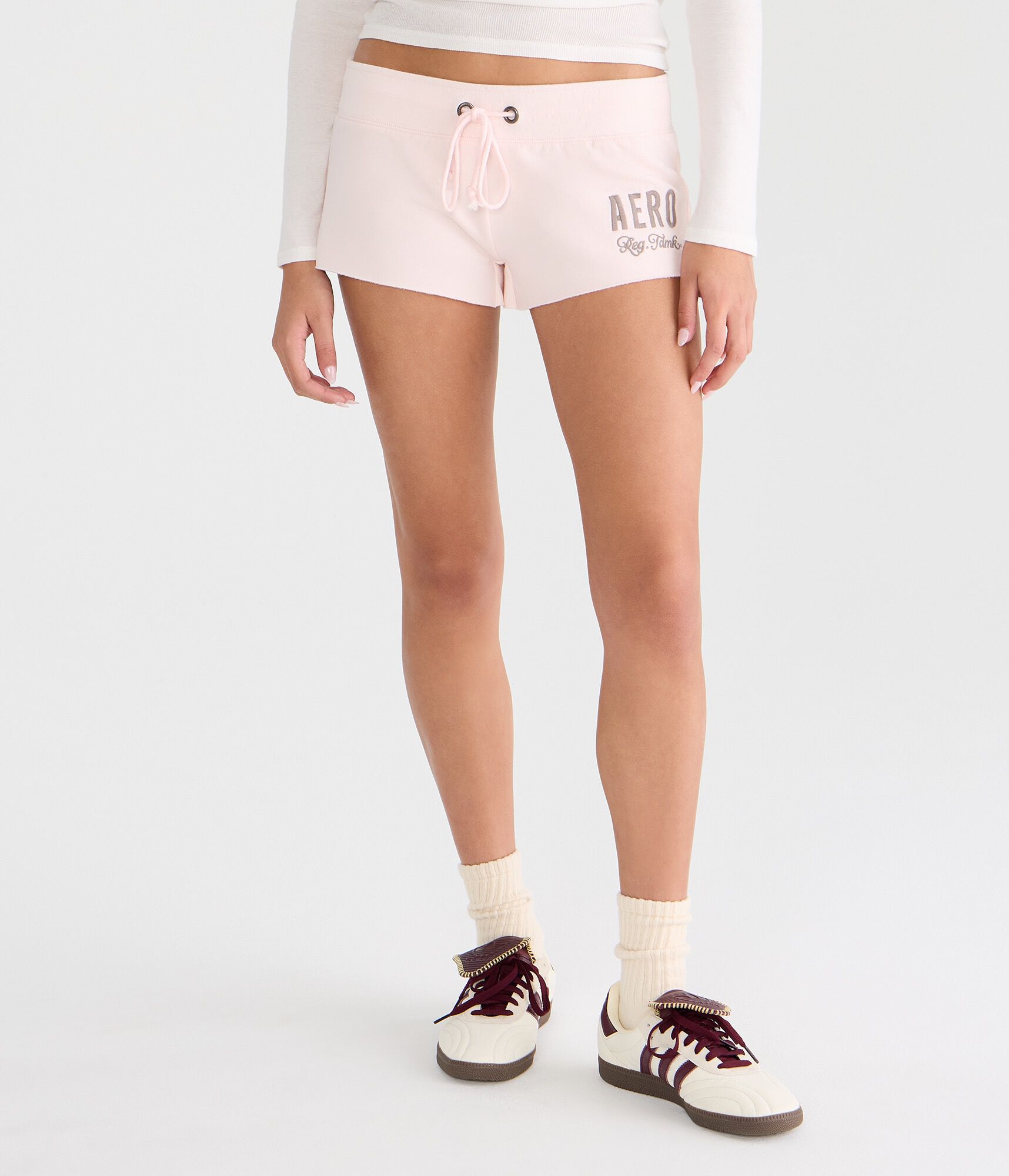 Aero Trademark Heritage Low-Rise Fleece Shorts