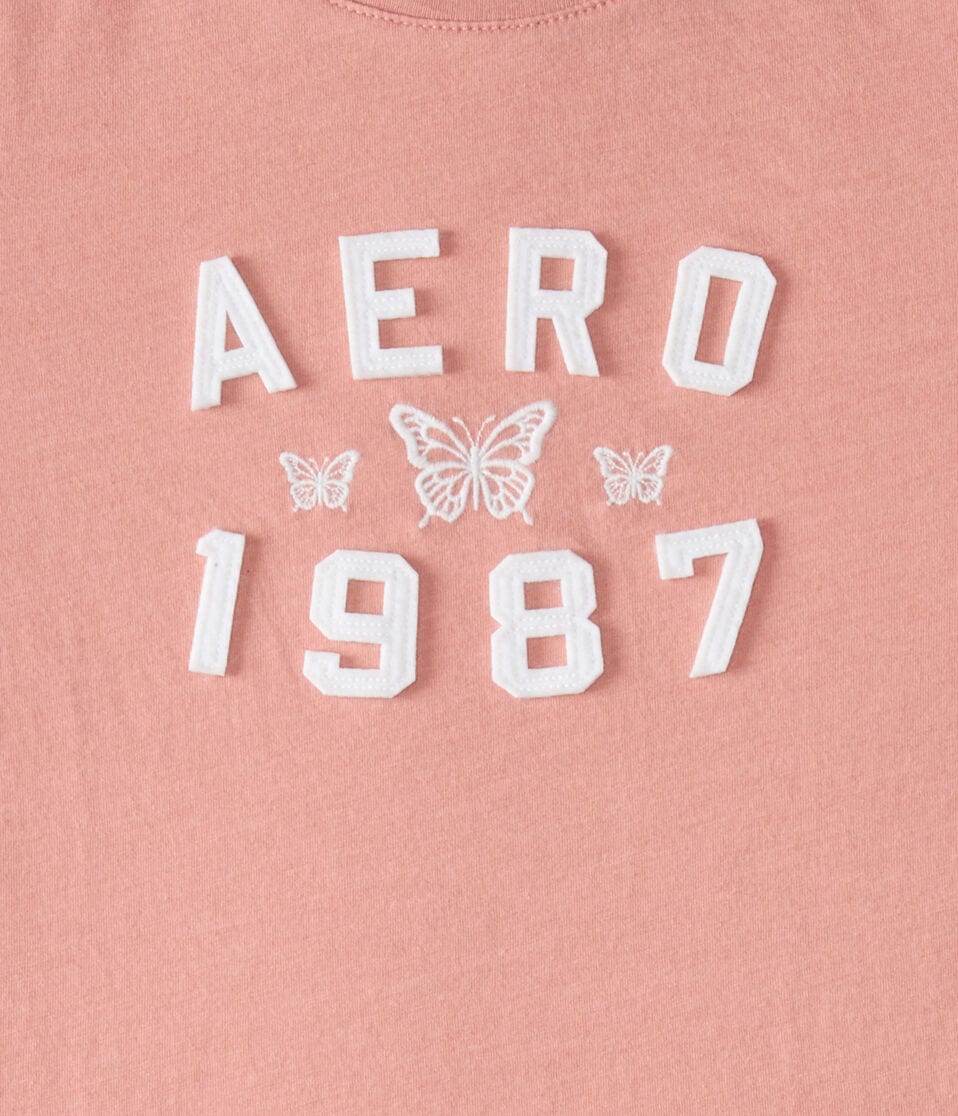 Aero 1987 Butterfly Appliqué Graphic Tee