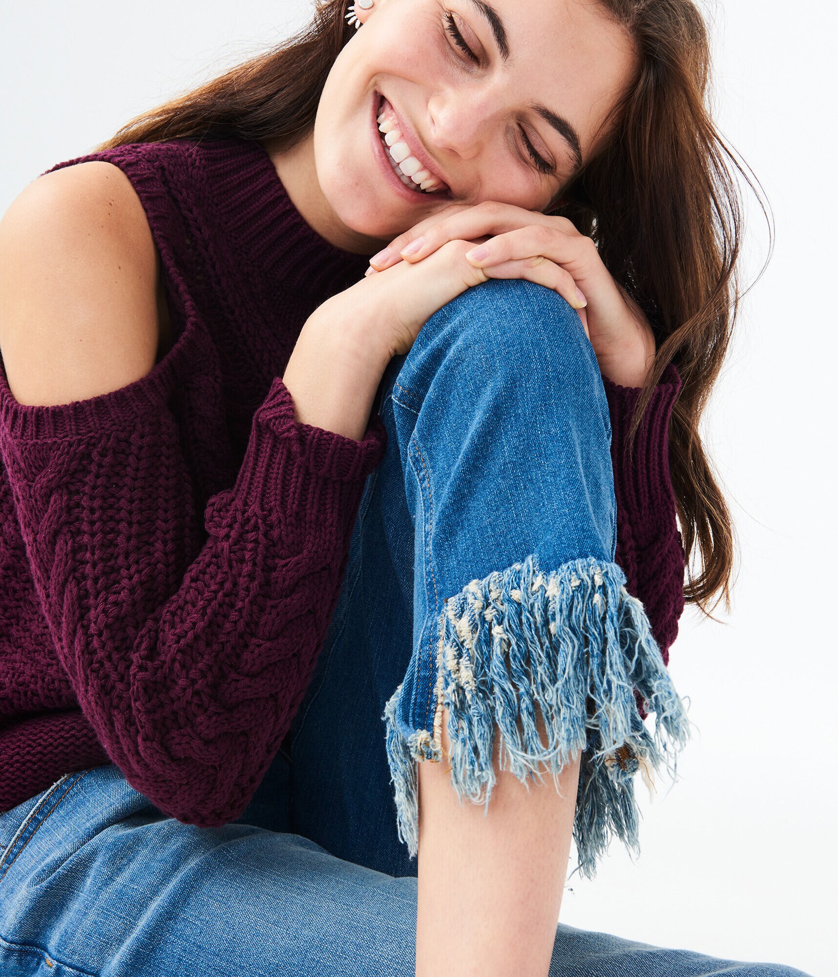 Low-Rise Ankle Straight Jean