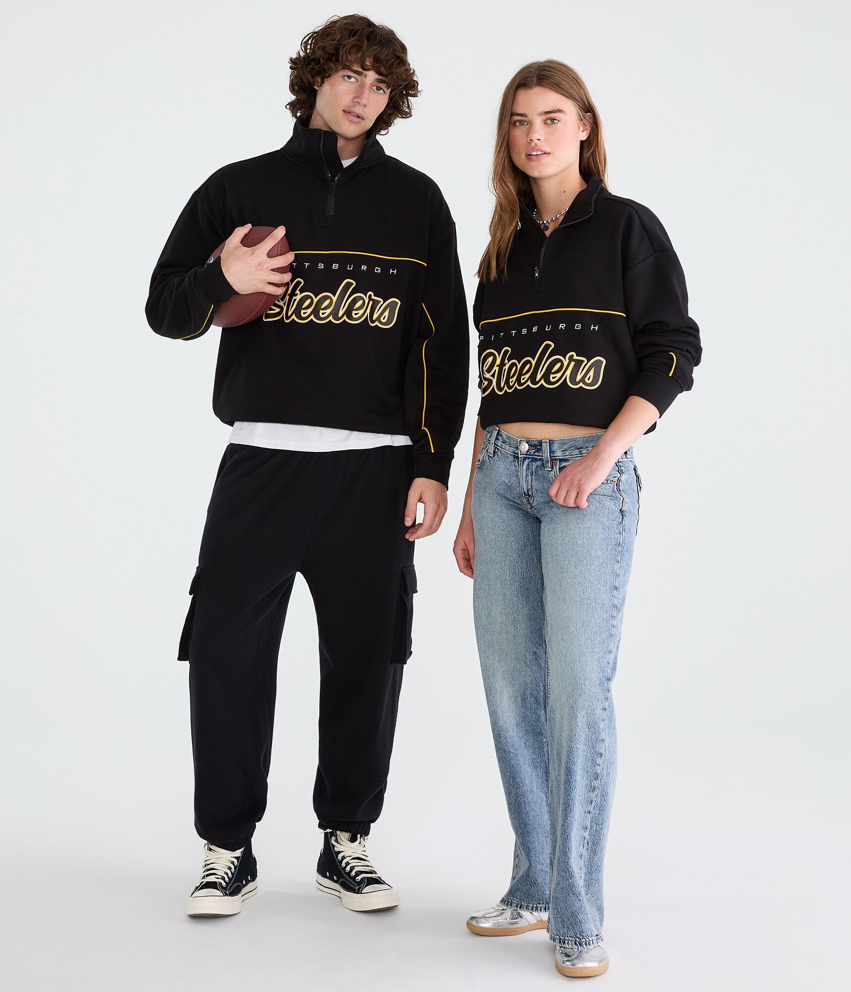 Pittsburgh Steelers Quarter-Zip Sweatshirt