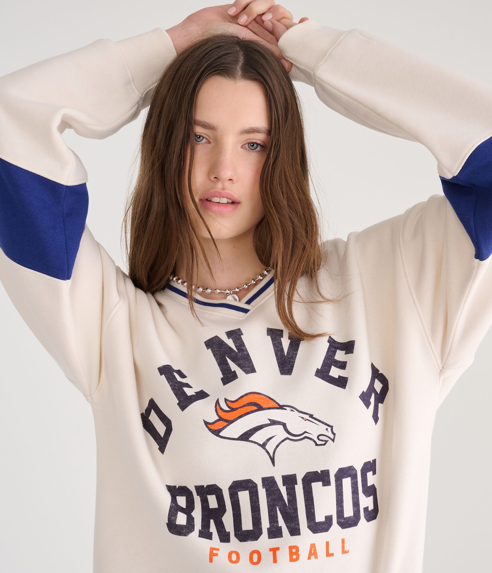 Denver Broncos V-Neck Sweatshirt